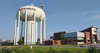 Water tower in Roseville.