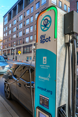 EV charging station.