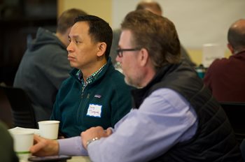 person participating in workshop