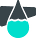 Contaminated ground water icon.